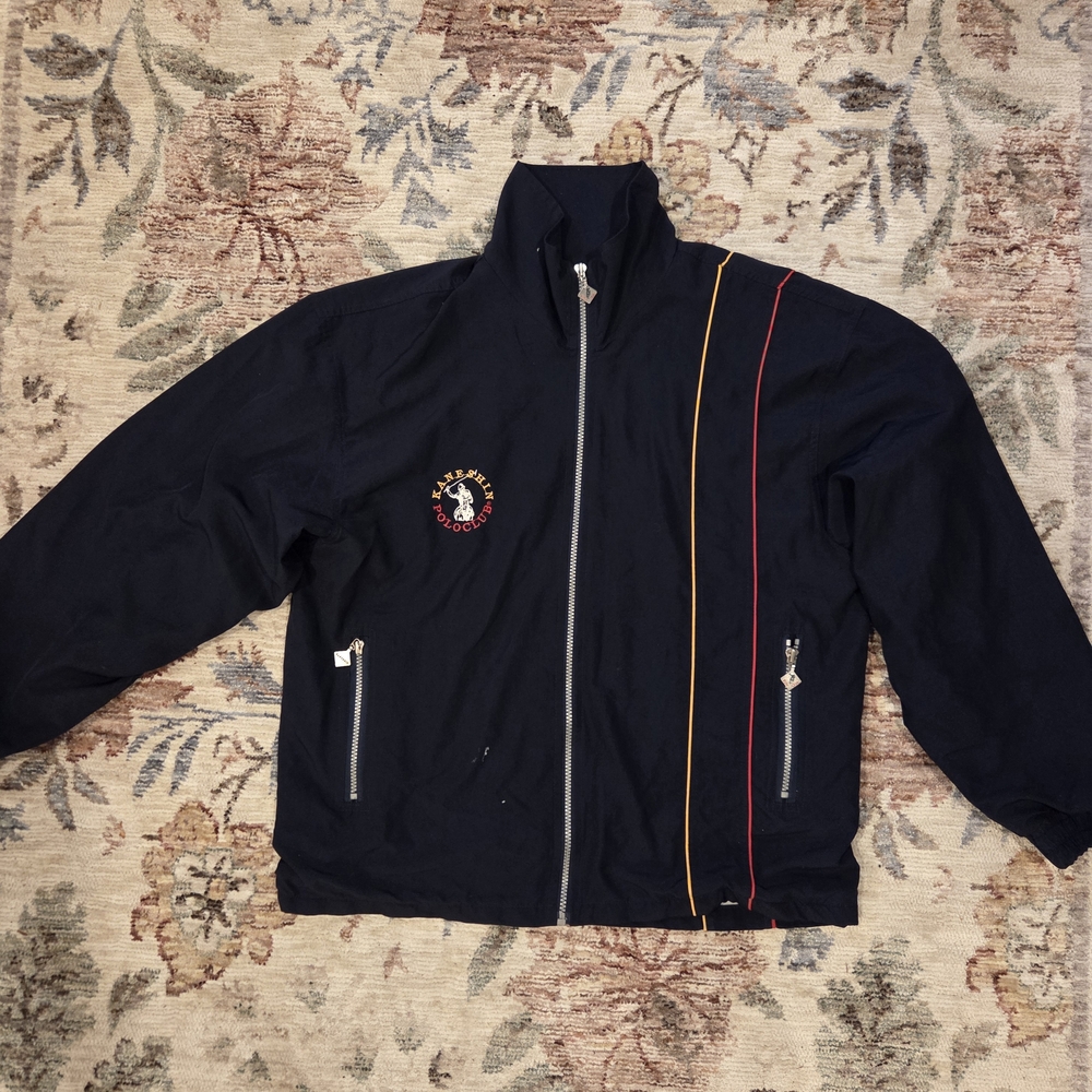 Polo Club Kaneshin Navy Track Jacket with Stripe Detail